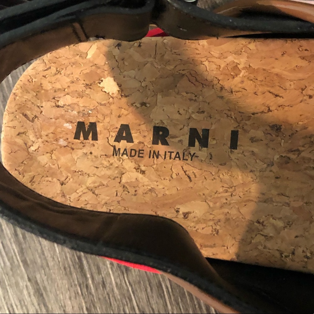 Marni Criss-cross Wedge Sandals - Picture 11 of 13